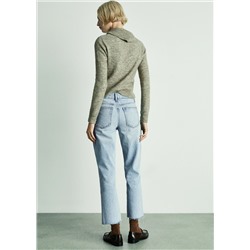 Jeans Blanca rectos crop