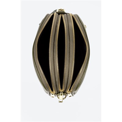 Bandolera de piel Caqui
