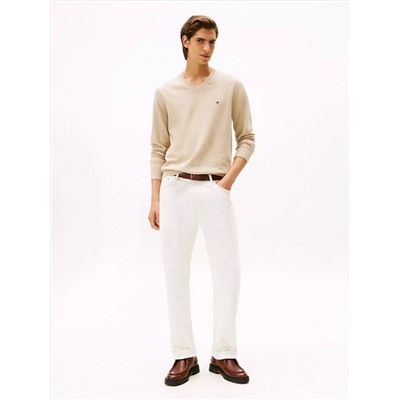 Solid Logo V-Neck Sweater