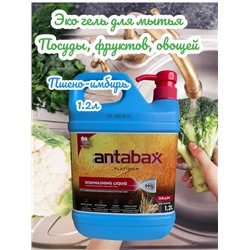 Средство для мытья посуды Имбирь-Пшено Аntabax 1,2л.