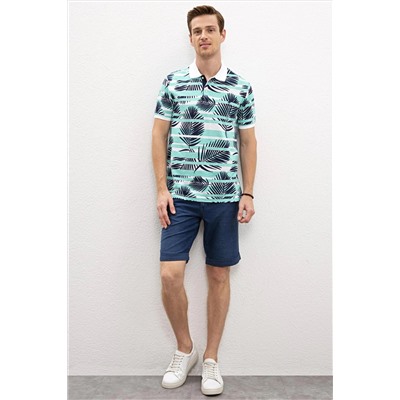 Erkek Mint Polo Yaka Tişört