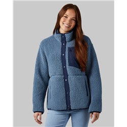 WOMEN'S COZY SHERPA SNAP JACKET