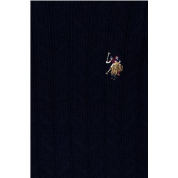 Erkek Çocuk Lacivert Basic Bisiklet Yaka Kazak