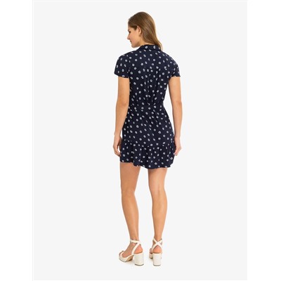 DAISY PRINTED FLOUNCE DRESS