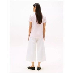 Embroidered Flag Stripe Logo T-Shirt