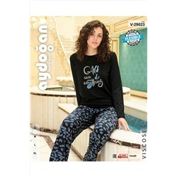 Aydoğan Kadın Viskon Pijama Takımı CVNK9058