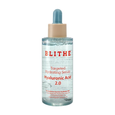 [BLITHE] Сыворотка для лица увлажняющая ГИАЛУРОНОВАЯ КИСЛОТА Targeted Hydrating Serum Hyaluronic Acid 2.0, 50 мл