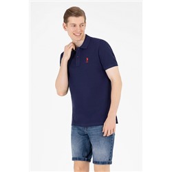 Erkek Lacivert Basic Polo Yaka Tişört