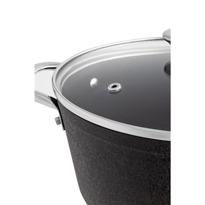 Noir Titanium Derin Tencere - Siyah - 24 cm