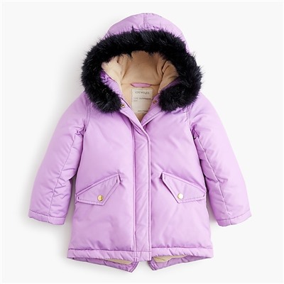 Girls' fishtail parka with Primaloft®