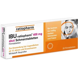 IBU-ratiopharm® 400 mg akut Schmerztabletten