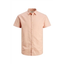 Camisa regular fit Salmón