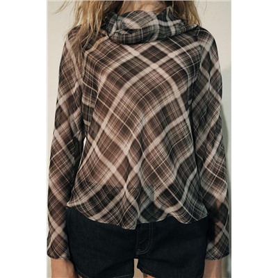ZW COLLECTION PRINTED DRAPED TOP