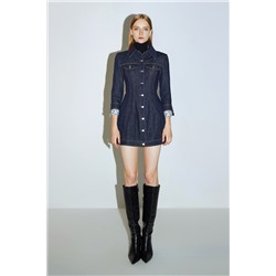 Vestido camisero vaquero Azul marino