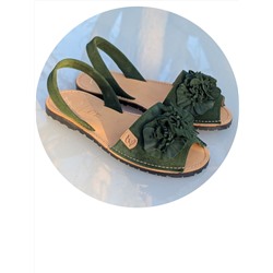 Испанские абаркасы от AB.ZAPATOS · 3206 lazo verde АКЦИЯ