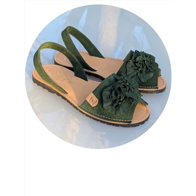 Испанские абаркасы от AB.ZAPATOS · 3206 lazo verde АКЦИЯ