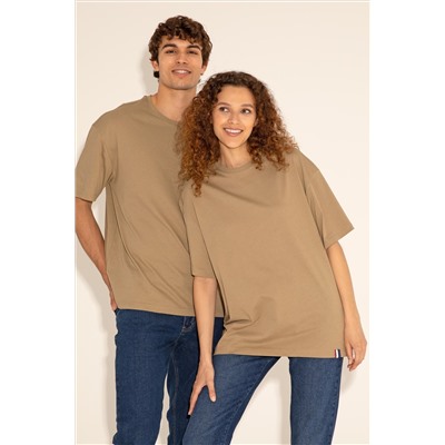 Erkek Comfort Fit Bisiklet Yaka Haki Tişört
