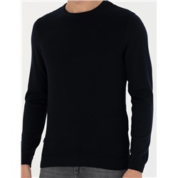 Açık Lacivert Slim Fit Kazak