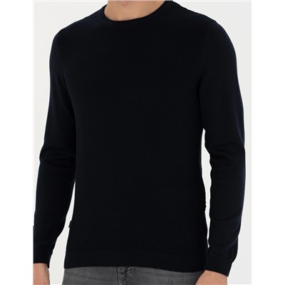 Açık Lacivert Slim Fit Kazak