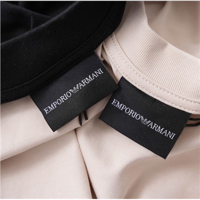 Мужская футболка с вышитыми буквам EMPORIO ARMAN*I