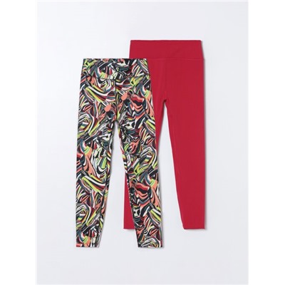 PACK OF 2 PAIRS OF SPORTS LEGGINGS.