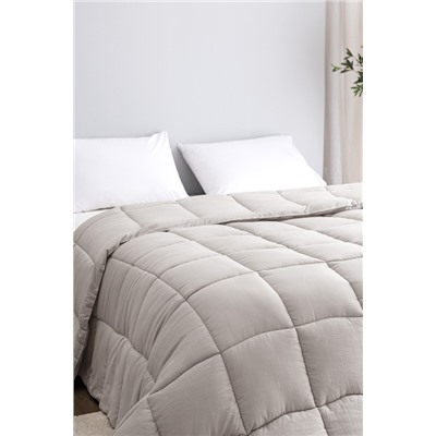Mona Çift Kişilik Microfiber Yorgan - Taş