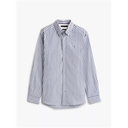 Regular Fit Stripe Print All-Day Shirt