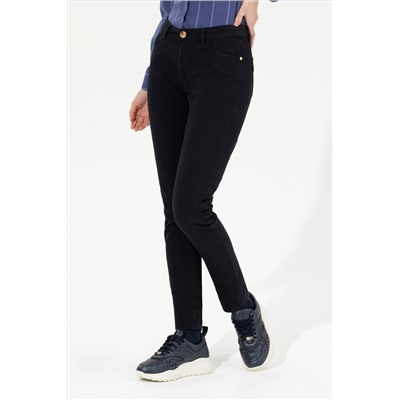 Kadın Lacivert Toothpick Fit Pantolon