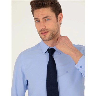 Mavi Slim Fit Uzun Kollu Klasik Gömlek
