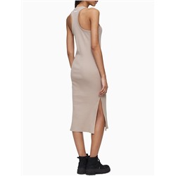 New Arrival Solid Racerback Midi Tank Dress