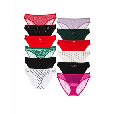 12-Pack Bikini Panties Holiday Advent Calendar