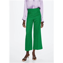 Pantalón recto tweed -  Mujer | MANGO OUTLET Melilla