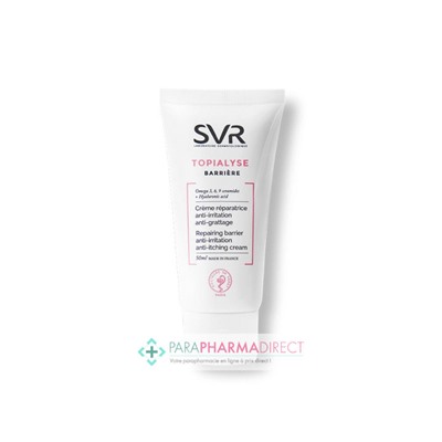 SVR Topialyse Barrière Crème Réparatrice Anti-Irritation Anti-Grattage Mains Corps Visage 50ml