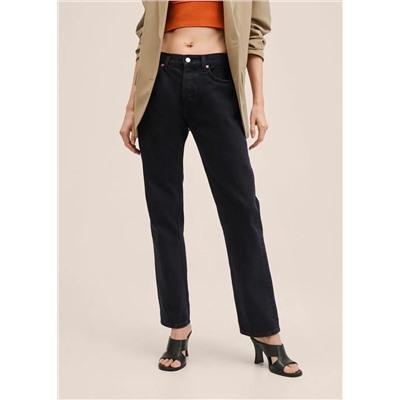 Vaqueros rectos tiro bajo -  Mujer | MANGO OUTLET España