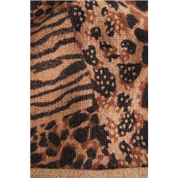 Gorro punto patch animal print