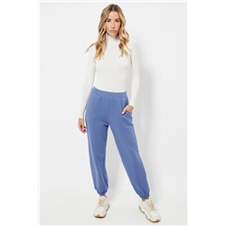 Pantalón relaxed fit - Azul claro