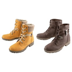 footflexx Damen Warmfutter Schnürboot, mit G-Weite