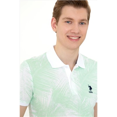 Erkek Mint Polo Yaka Tişört