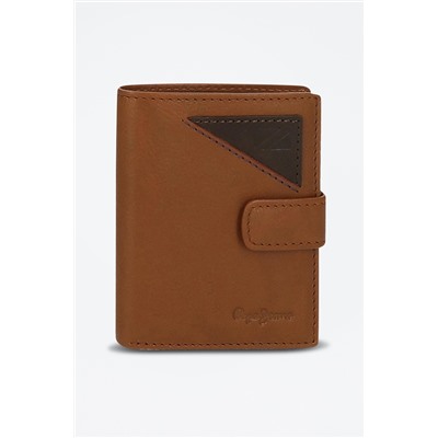 Cartera de piel Striking Marrón