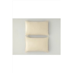 English Home Novella Premium Soft Cotton 2'li Yastık Kılıfı 50x70 Cm Bej 10040265