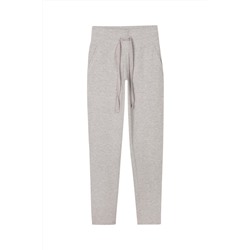 Treggings de tiro alto Gris claro jaspeado