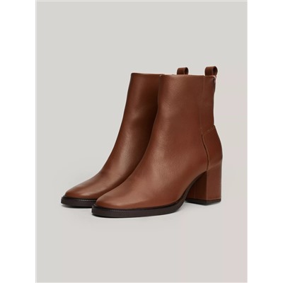Monogram Leather Ankle Boot