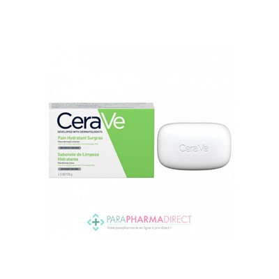 Cerave Pain Hydratant Surgras - Peaux Normales à Sèches 128g