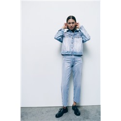 ZW BOYFRIEND HIGH-WAIST RHINESTONE JEANS