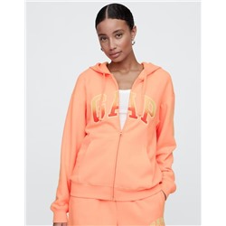 Relaxed Gap Logo Zip Hoodie