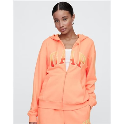 Relaxed Gap Logo Zip Hoodie