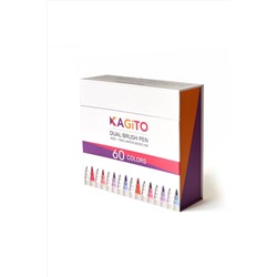 kagito Çift Taraflı Brush Pen 60’lı Set 8682333701056