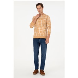 Erkek Camel Sweatshirt