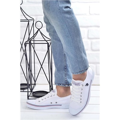 U.S. Polo Assn. Beyaz - U.s Polo Assn. Penelope 1fx Kadın Bez Spor Ayakkabı TYC00364446647