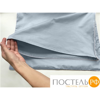 113310110-сгL04 Наволочка Satin Luxe 52х74 Дымчато-синий